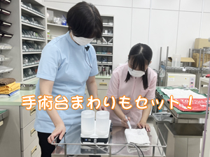 動物看護科の歯石除去手術！